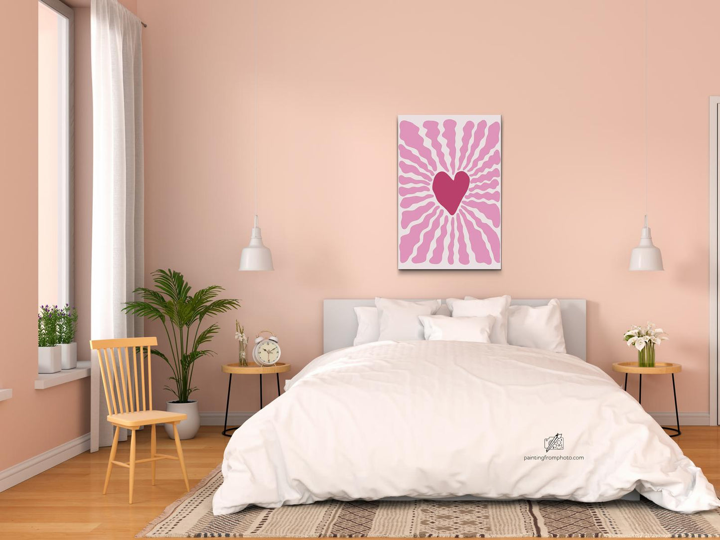 Paint by Numbers - Ornament med hjerte