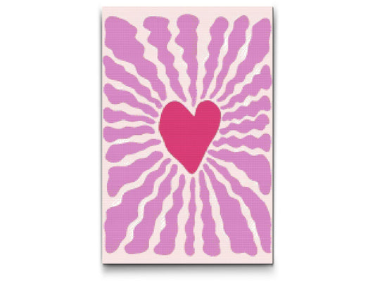 Diamond Painting - Ornament med hjerte