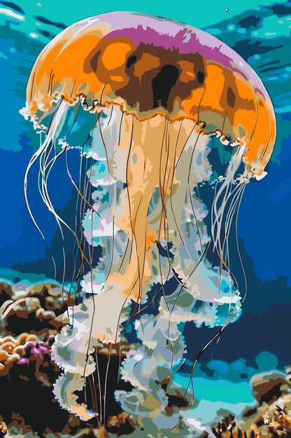 Paint by Numbers - Vandmænd i havet