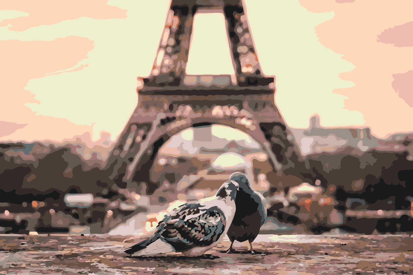 Paint by Numbers - Duer i Paris