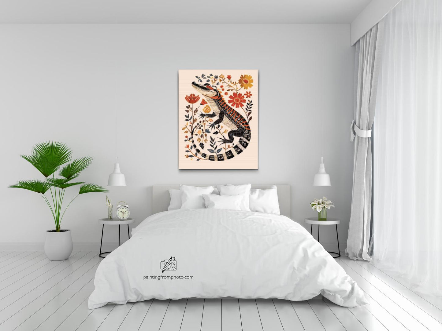 Diamond Painting - Nordisk folkekunst - Alligator