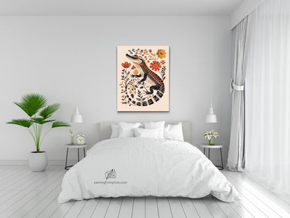 Diamond Painting - Nordisk folkekunst - Alligator
