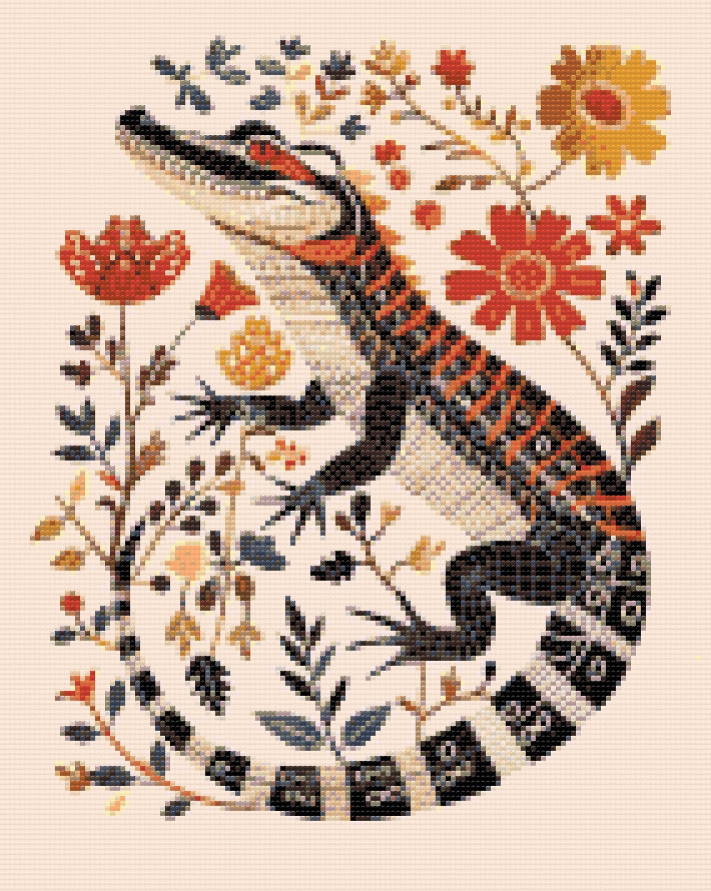 Diamond Painting - Nordisk folkekunst - Alligator