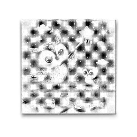 Maleri i Skyerne – Ugler