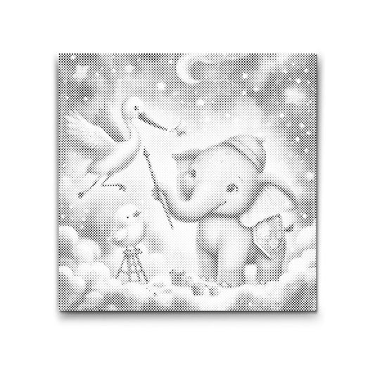 Maleri i Skyerne – Elefant