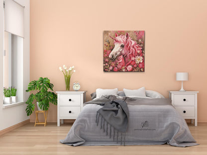 Diamond Painting - Lyserød enhjørning