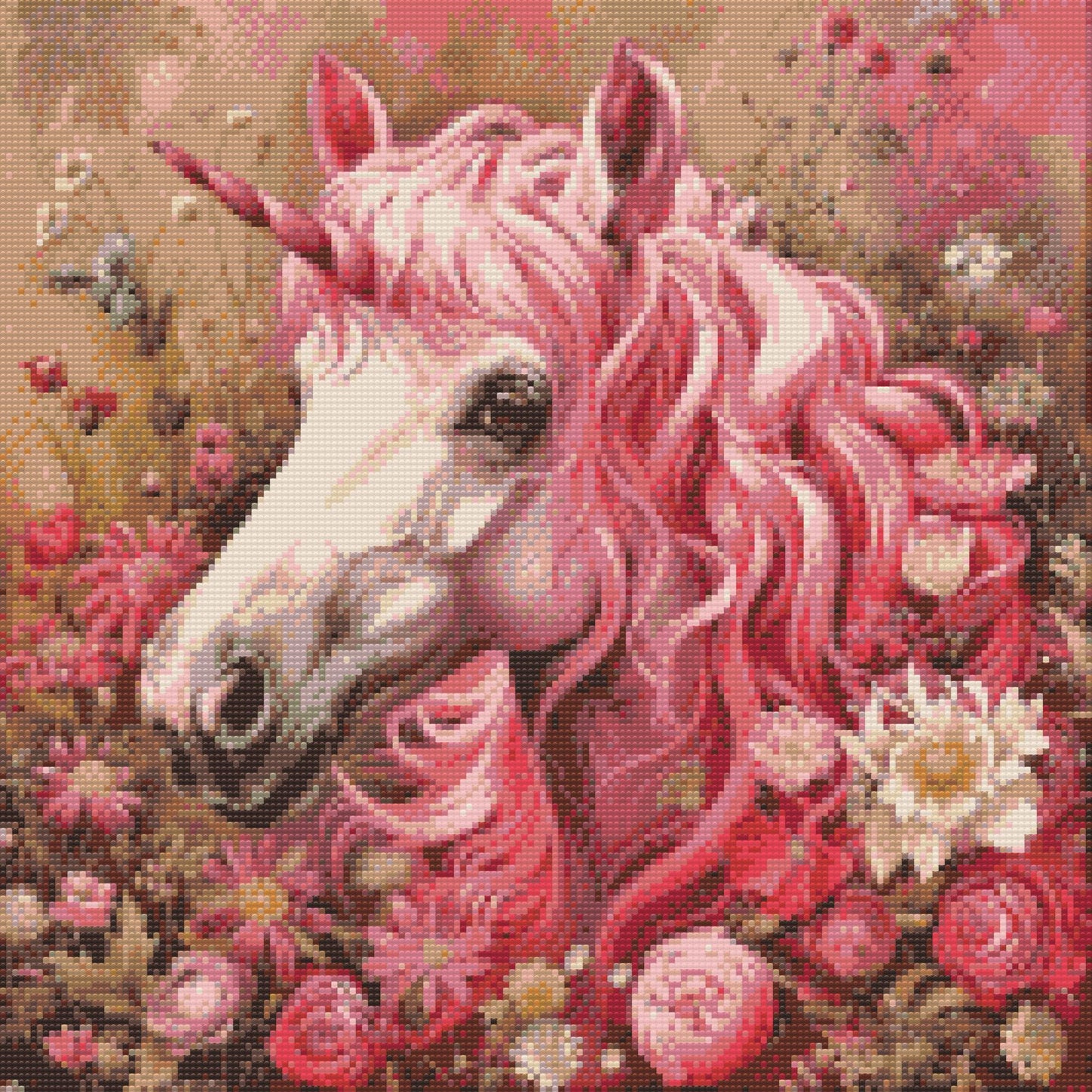 Diamond Painting - Lyserød enhjørning