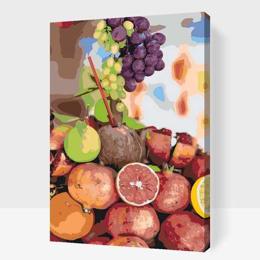 Paint by Numbers - Kokos og frugter