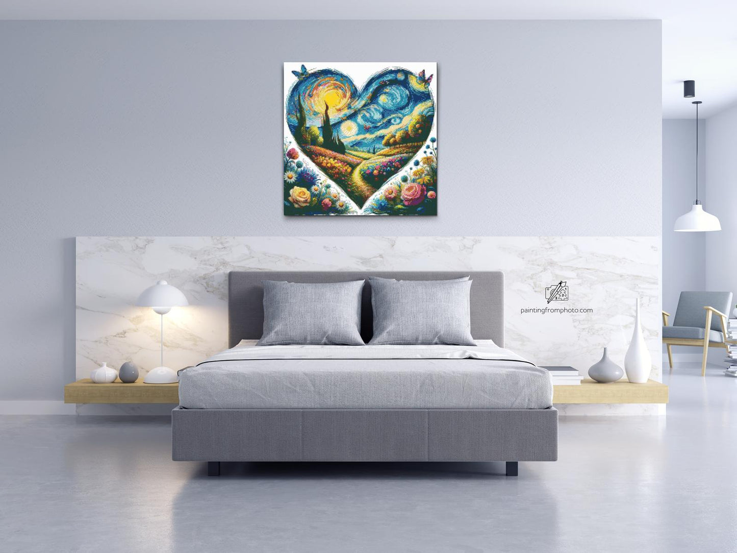 Diamond Painting - Vincent Van Gogh - Stjerneklar nat i hjertet