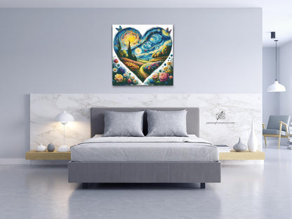 Diamond Painting - Vincent Van Gogh - Stjerneklar nat i hjertet