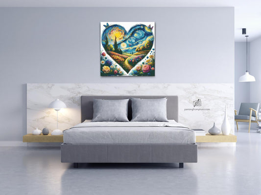 Diamond Painting - Vincent Van Gogh - Stjerneklar nat i hjertet