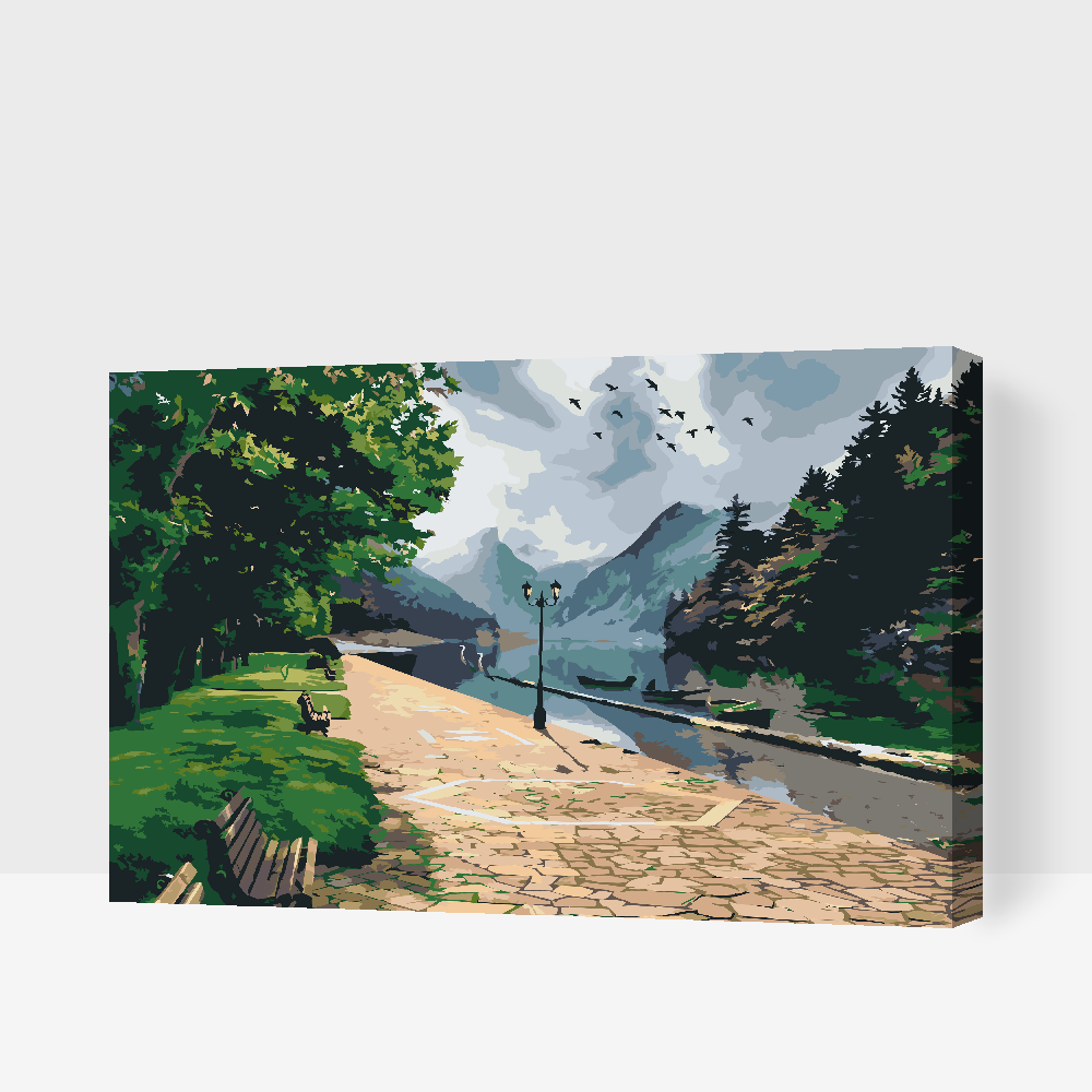 Paint by Numbers - Park ved floden