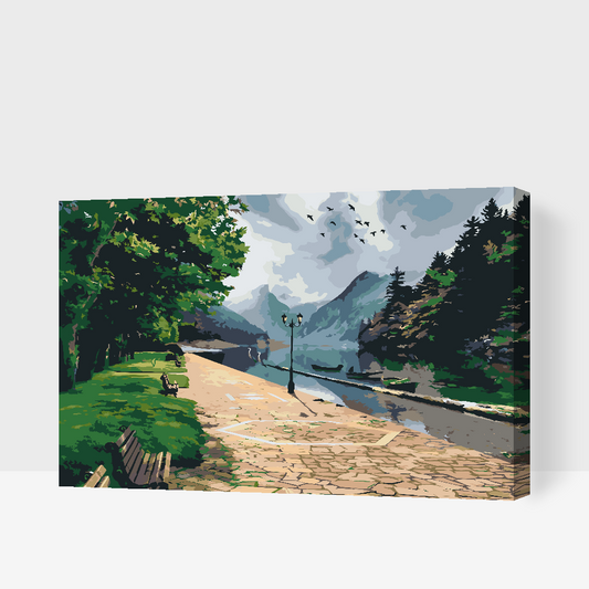 Paint by Numbers - Park ved floden