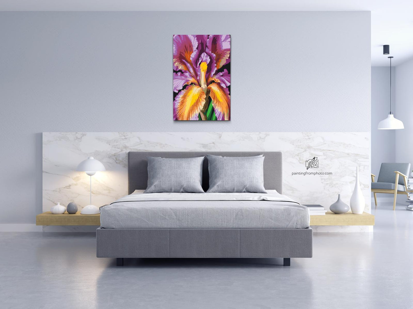 Paint by Numbers - Irisblomst