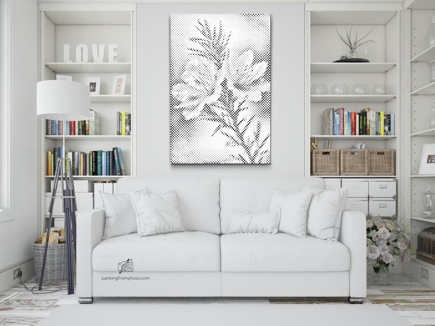 Mal-med-prikker -  Rosmarinblomst