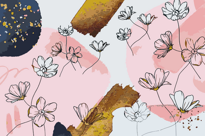 Paint by Numbers - Blomsterbaggrund