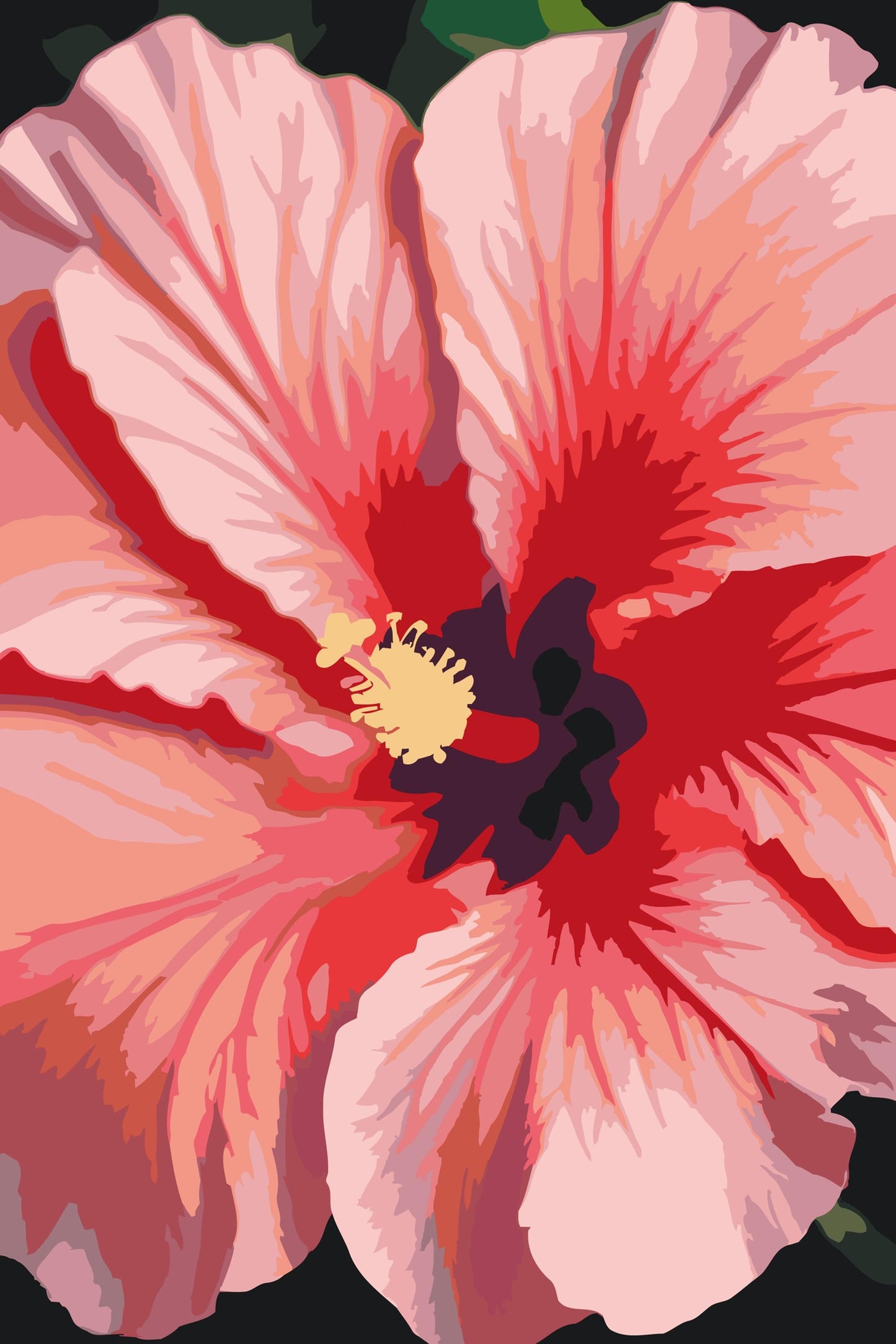 Paint by Numbers - Hibiscusblomst