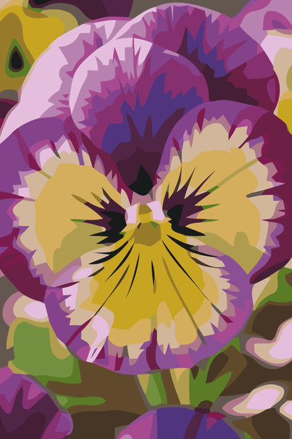 Paint by Numbers - Stedmoderblomst