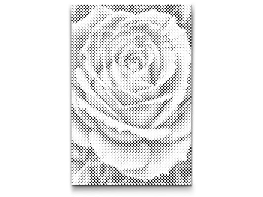 Mal-med-prikker -  Roseblomst