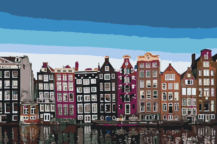 Paint by Numbers - Huse i Amsterdam 2