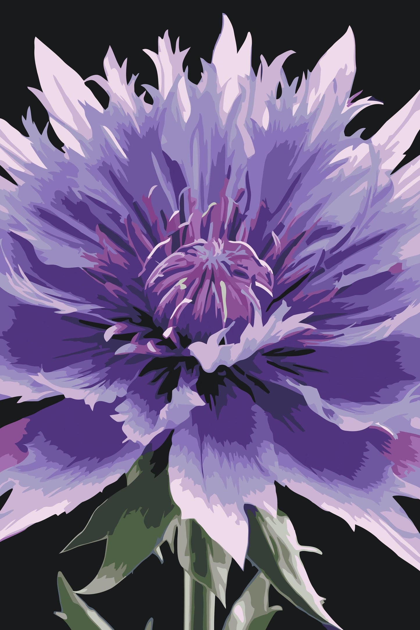 Paint by Numbers - Kornblomst