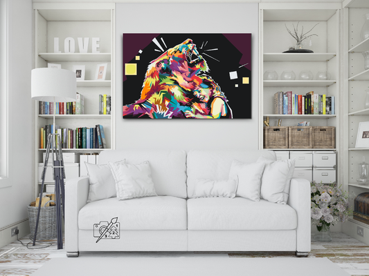 Paint by Numbers - Farverig Løve 3
