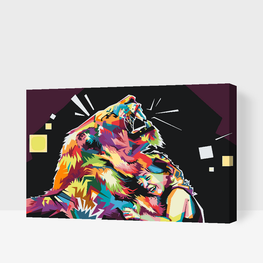 Paint by Numbers - Farverig Løve 3