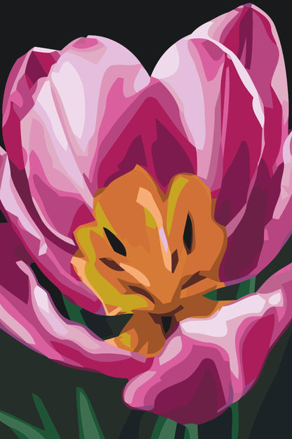 Paint by Numbers - Tulipanblomst