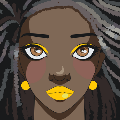 Paint by Numbers - Afro-kvinde