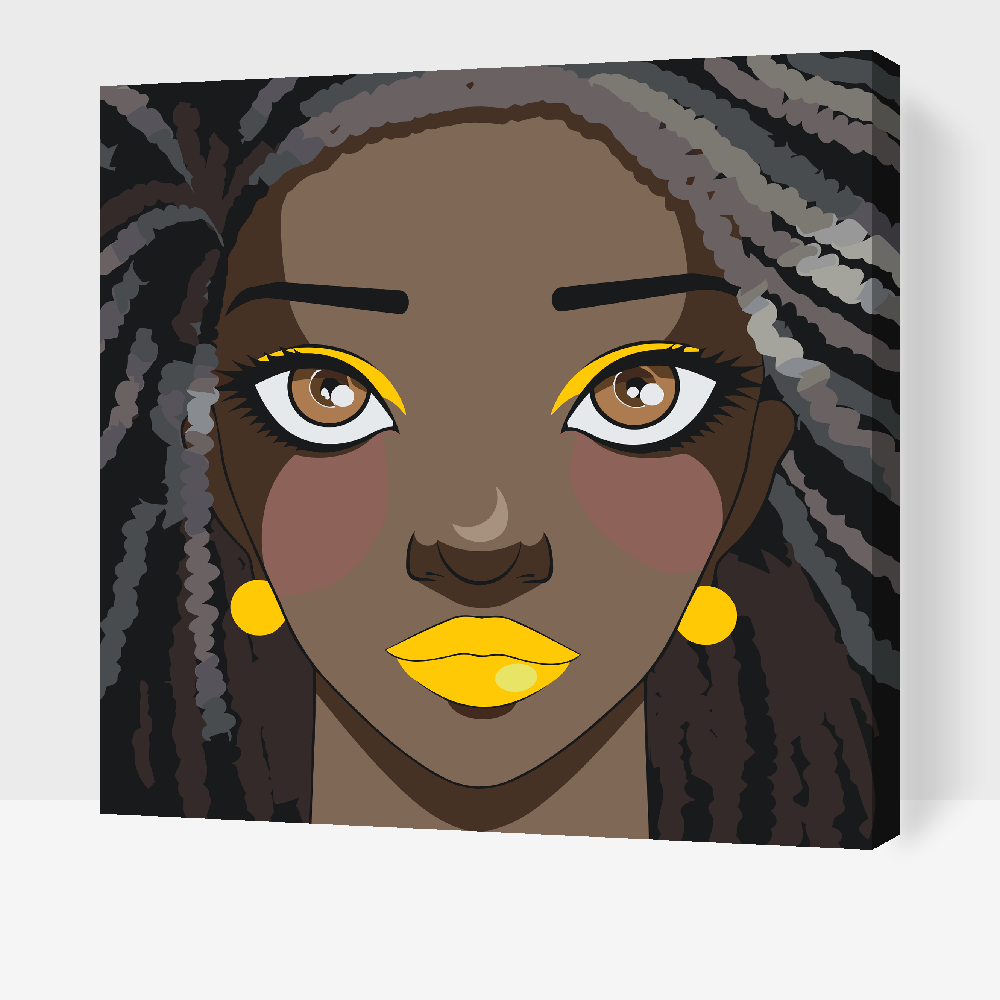 Paint by Numbers - Afro-kvinde