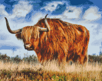 Diamond Painting - Tyr på græsmark