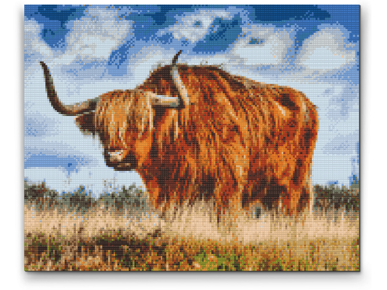 Diamond Painting - Tyr på græsmark