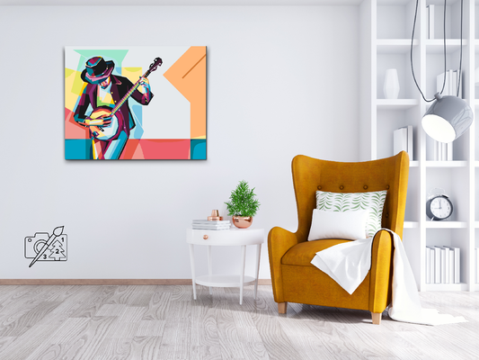 Paint by Numbers - Manden der spiller banjo