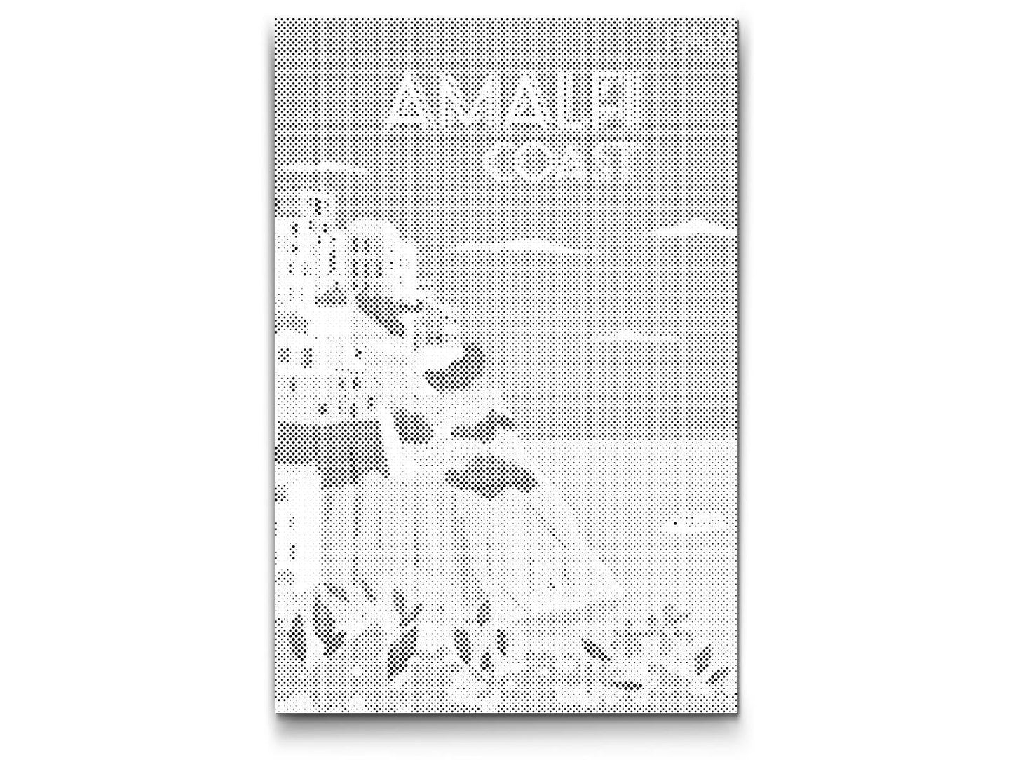 Mal-med-prikker -  Amalfi, Italien