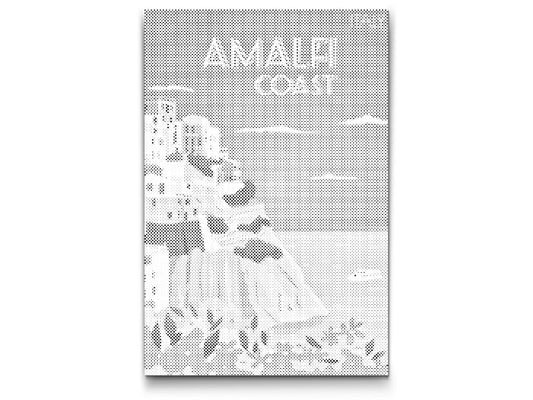 Mal-med-prikker -  Amalfi, Italien