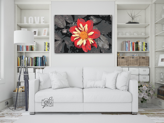 Paint by Numbers - Rød Blomst