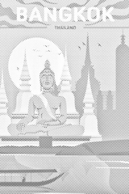 Mal-med-prikker -  Bangkok, Thailand