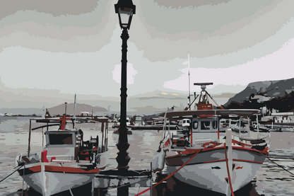 Paint by Numbers - Både i havnen