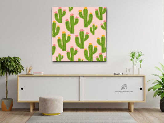 Diamond Painting - Kaktusser i blomst