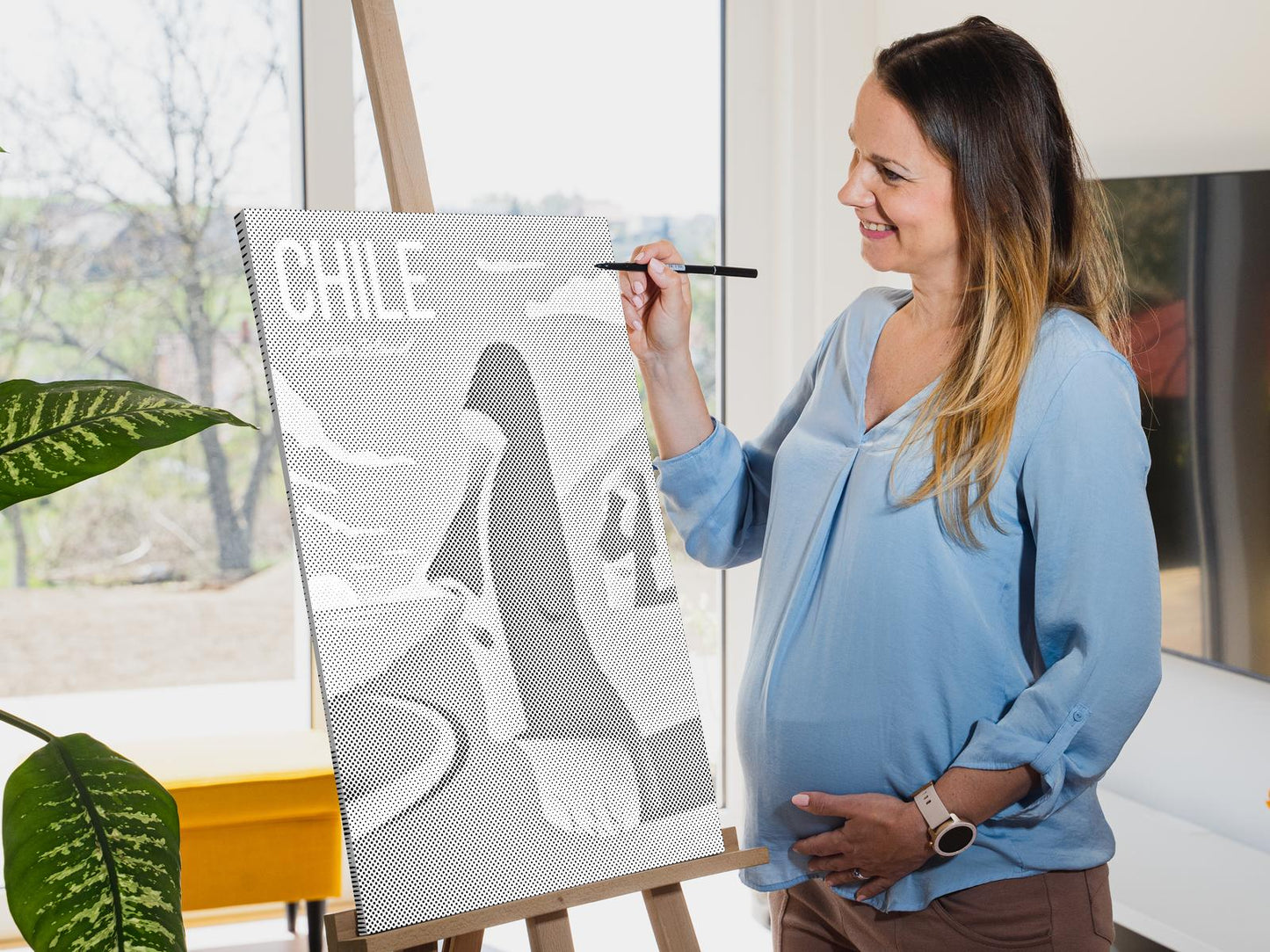 Mal-med-prikker -  Chile