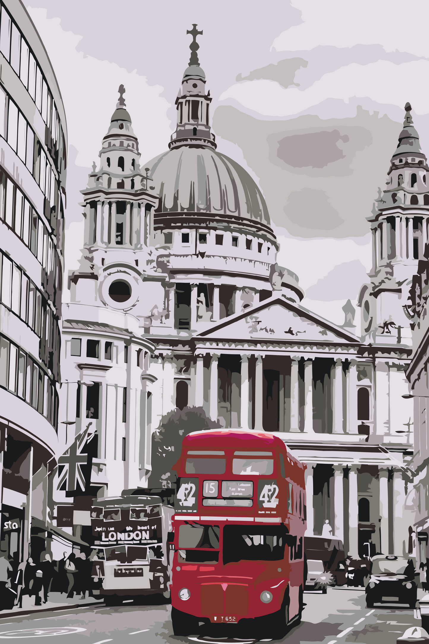 Paint by Numbers - London Bus