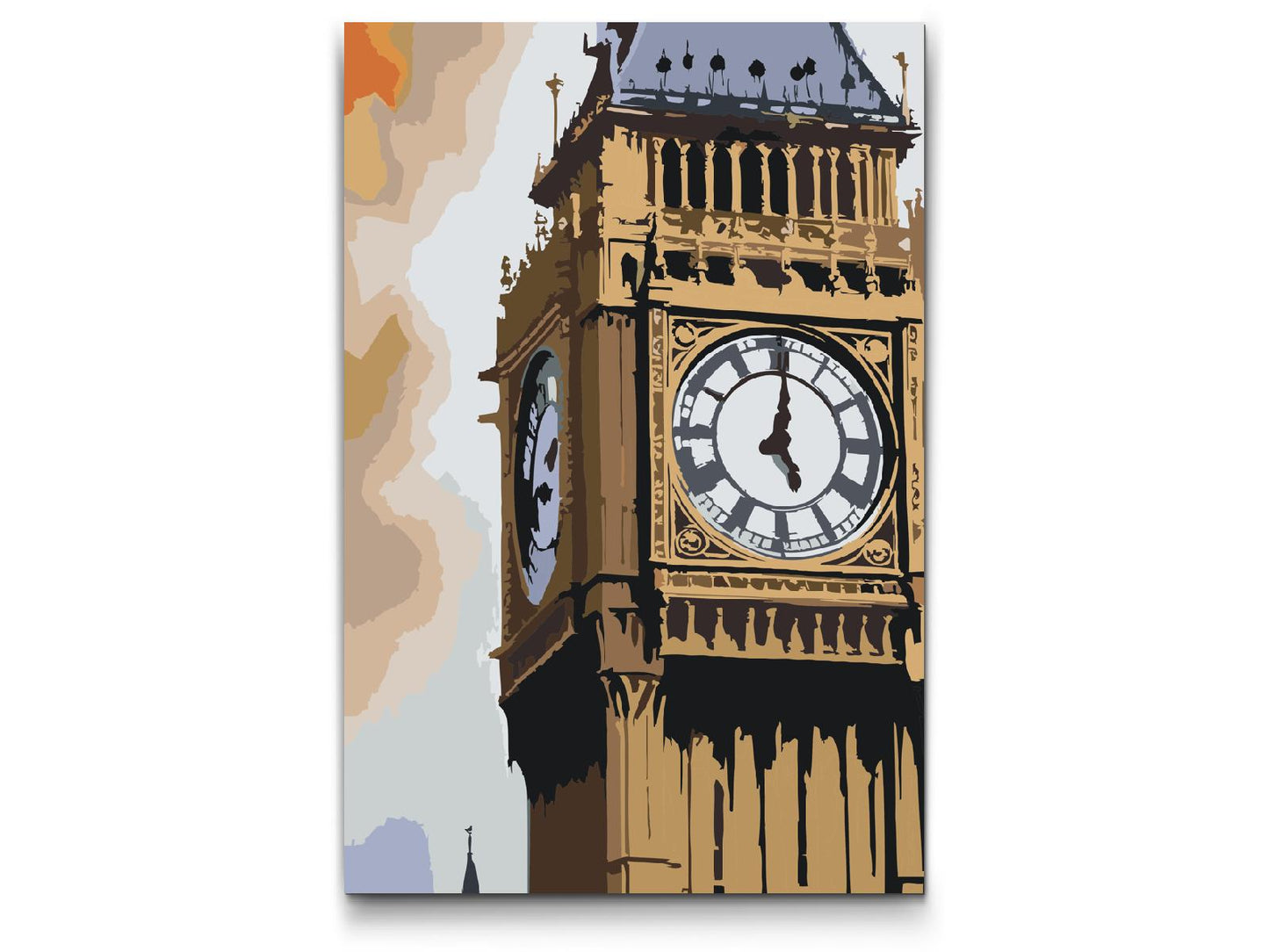 Paint by Numbers - Big Ben tæt på