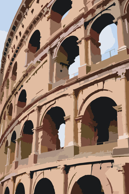 Paint by Numbers - Colosseum tæt på