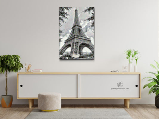 Diamond Painting - Eiffeltårnet fra siden