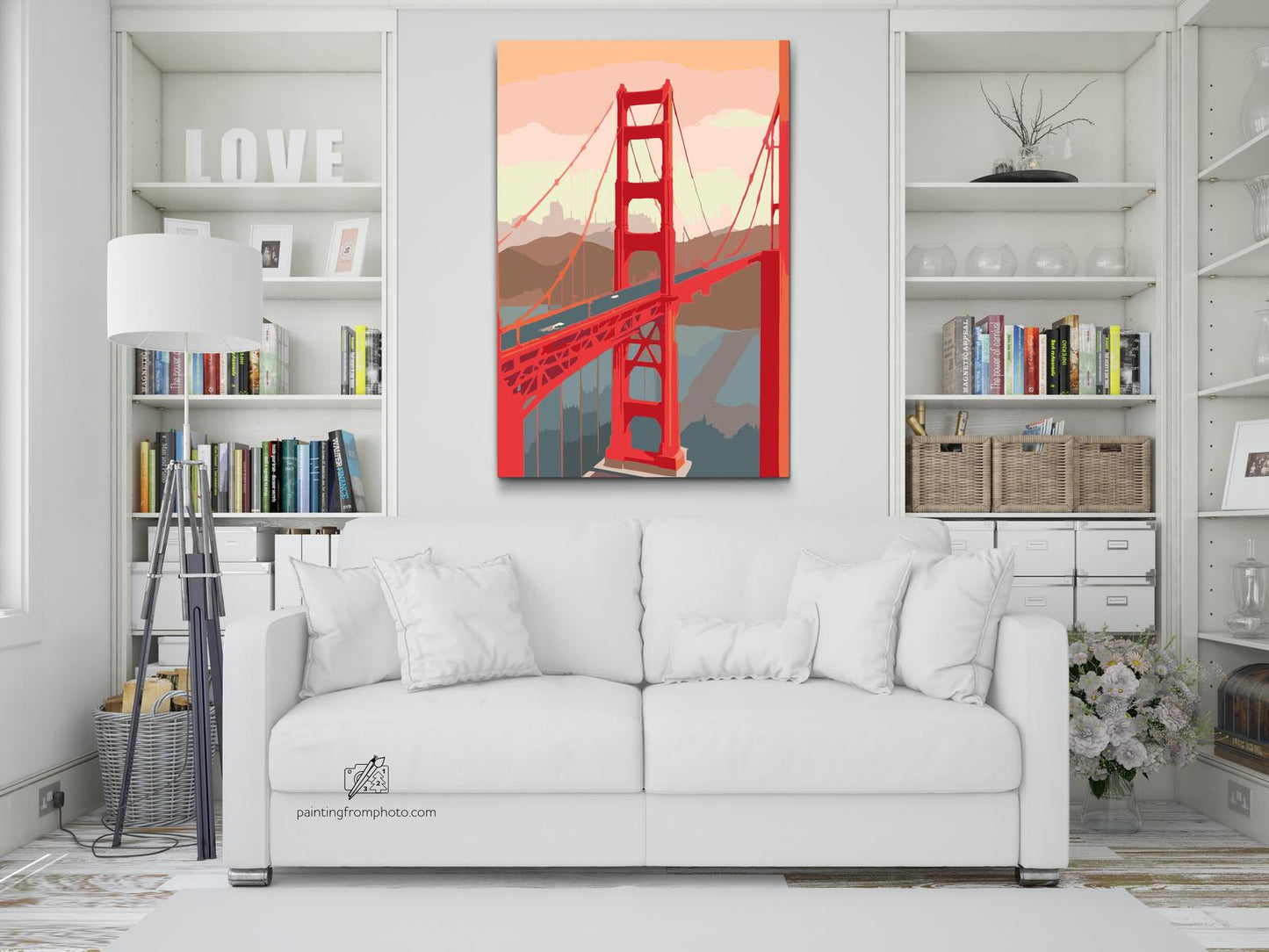Paint by Numbers - Golden Gate Bridge tæt på