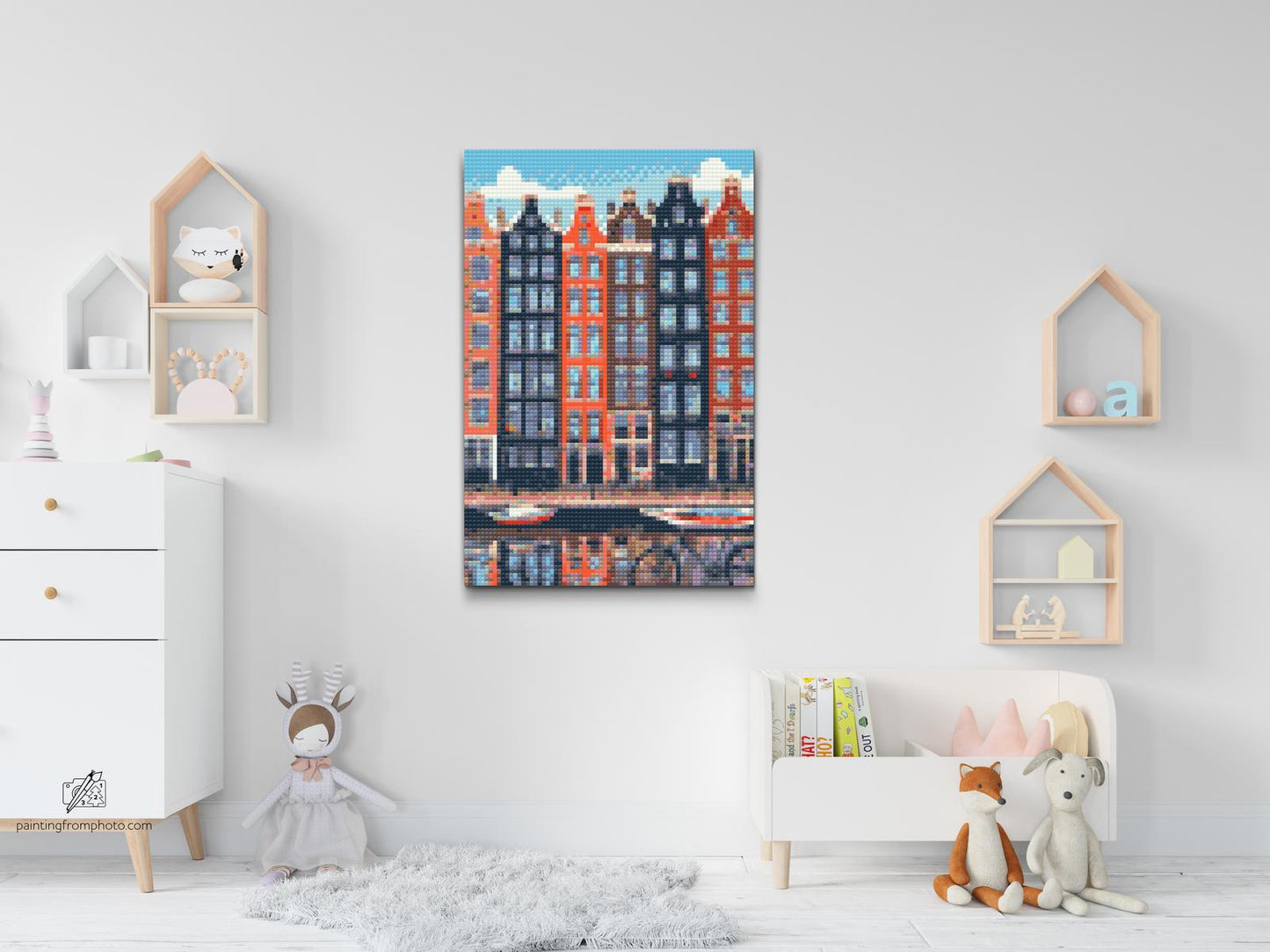 Diamond Painting - Huse i Amsterdam