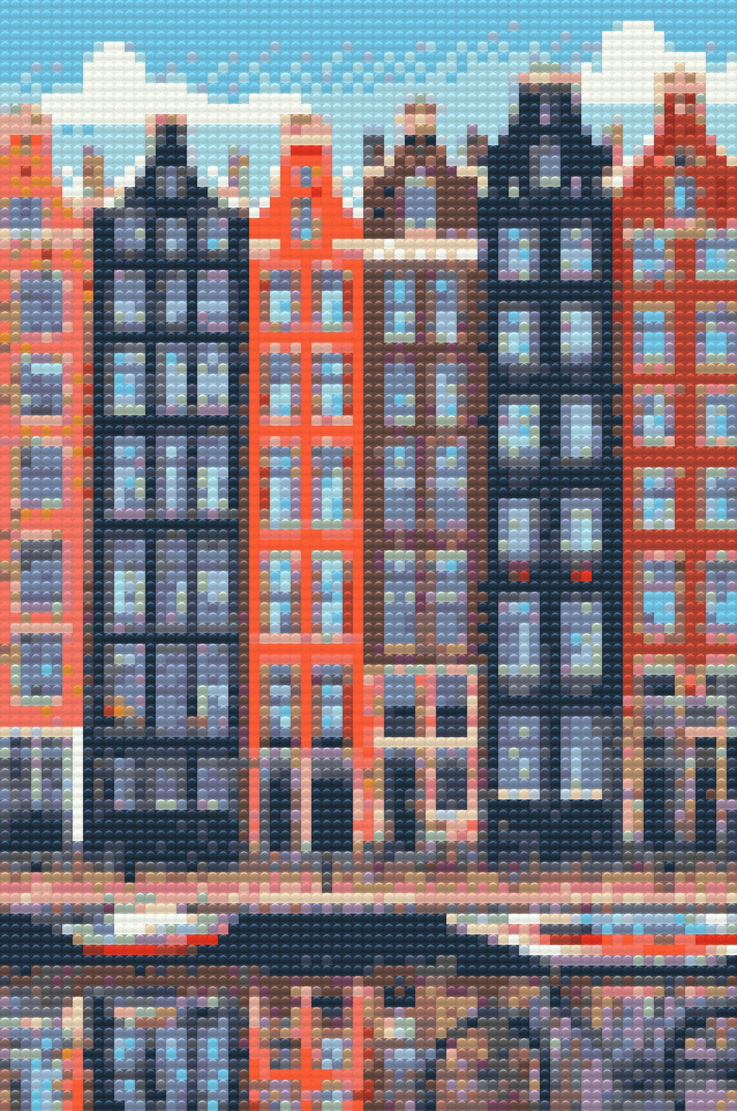 Diamond Painting - Huse i Amsterdam