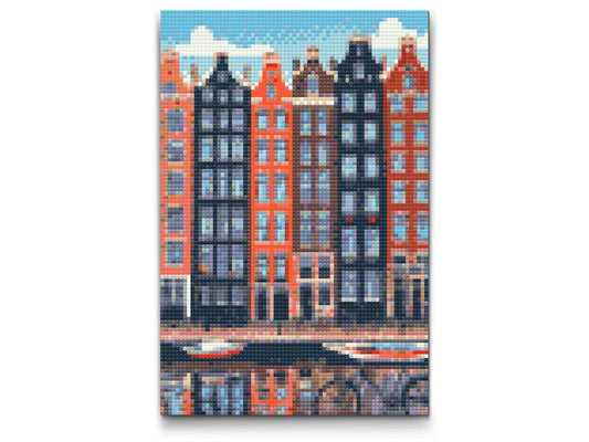Diamond Painting - Huse i Amsterdam