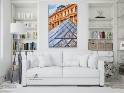 Diamond Painting - Louvre-museet på tæt hold