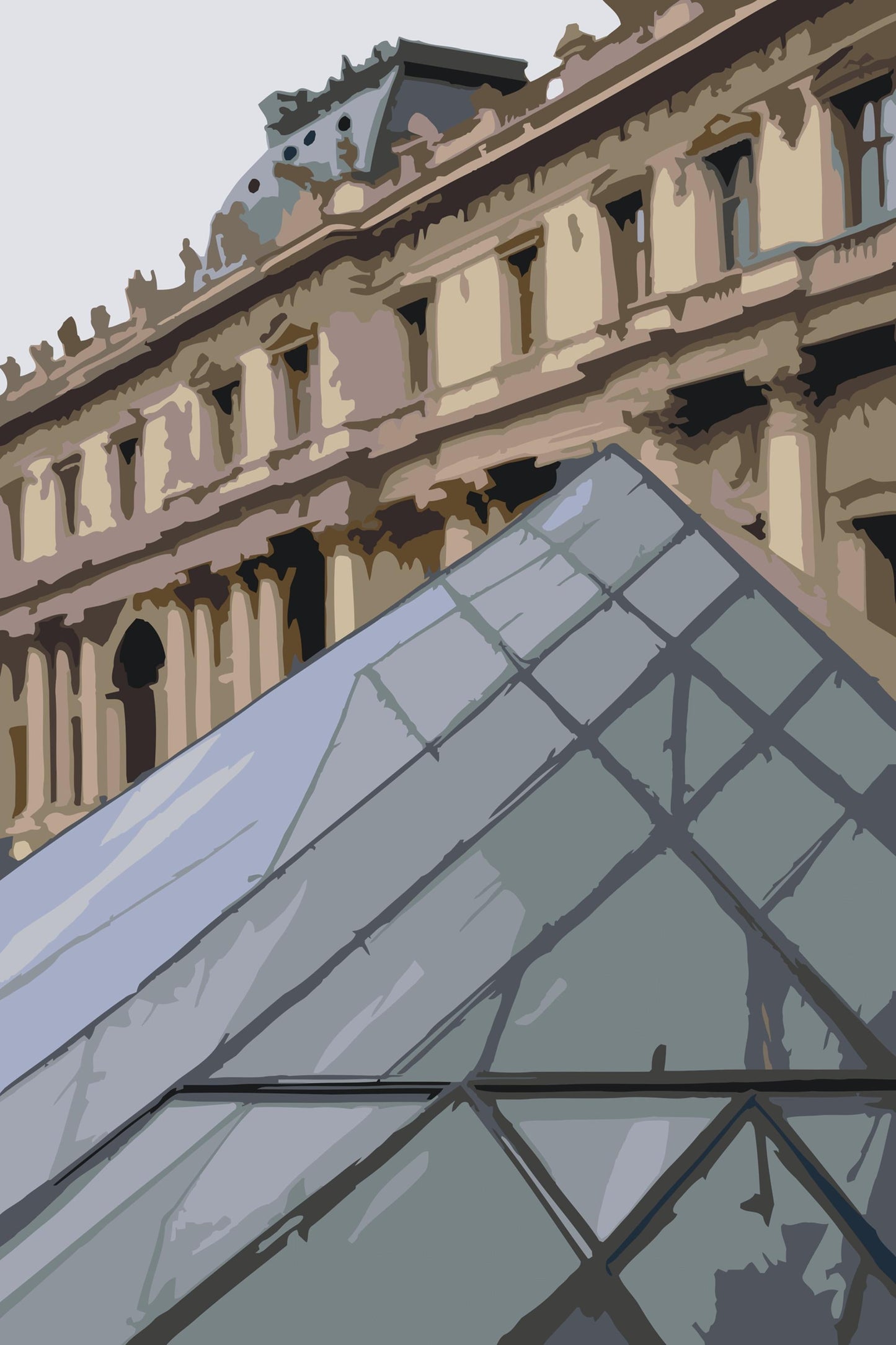 Paint by Numbers - Louvre-museet på tæt hold